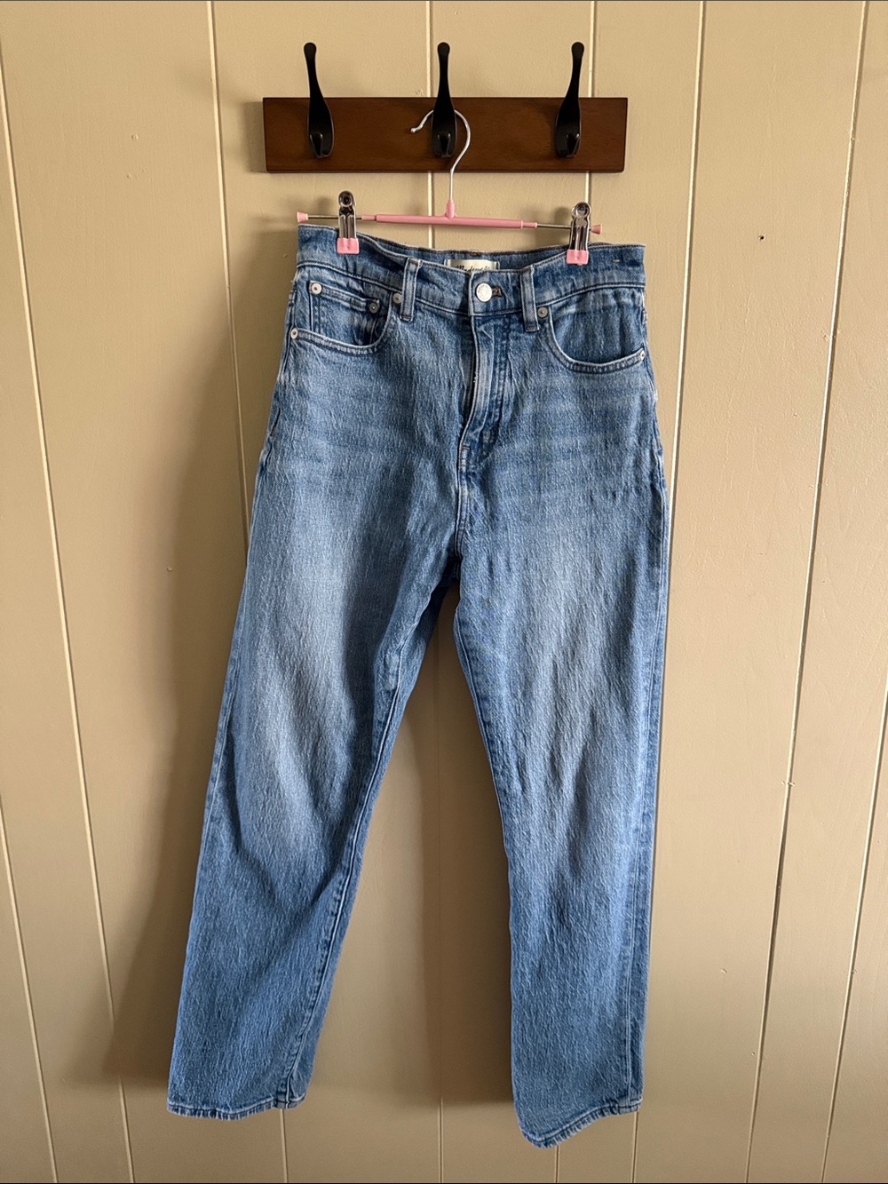 Madewell Light Blue Straight-Leg Women's Jeans